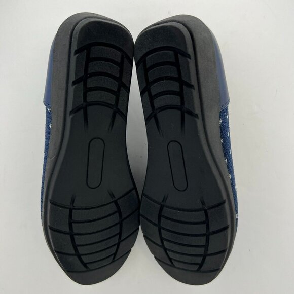 Croft & Barrow Womens 25645 Blue Tecomfort Kiwi Knit Size 5 Slip-On Flats - Picture 8 of 10